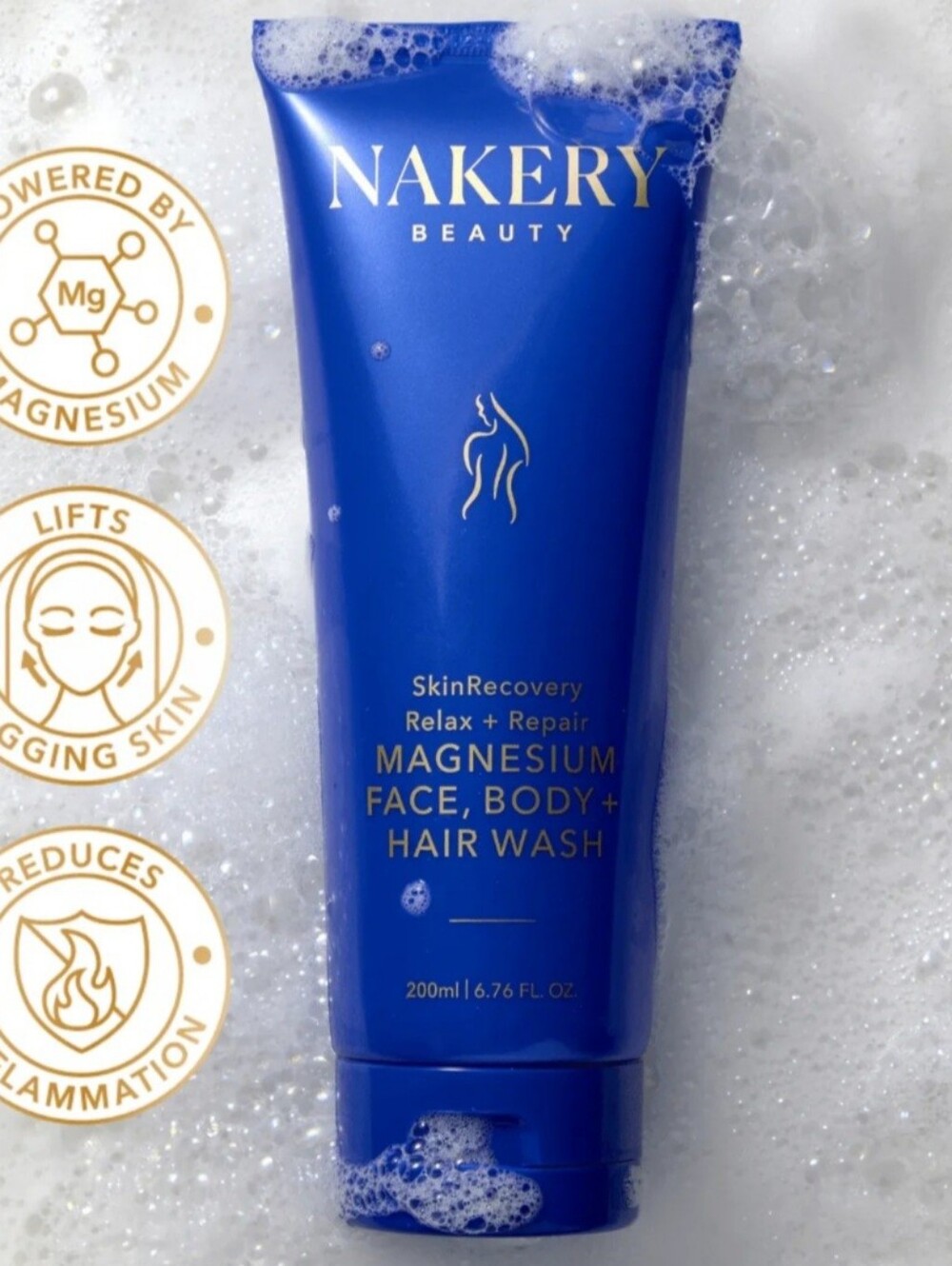 SkinRecovery Relax + Repair Magnesium Face, Body, & Hair Wash - 200ML